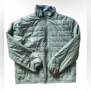Ducks Unlimited Puffer Jacket Mens Large Army Green Lightweight Hunting Casual